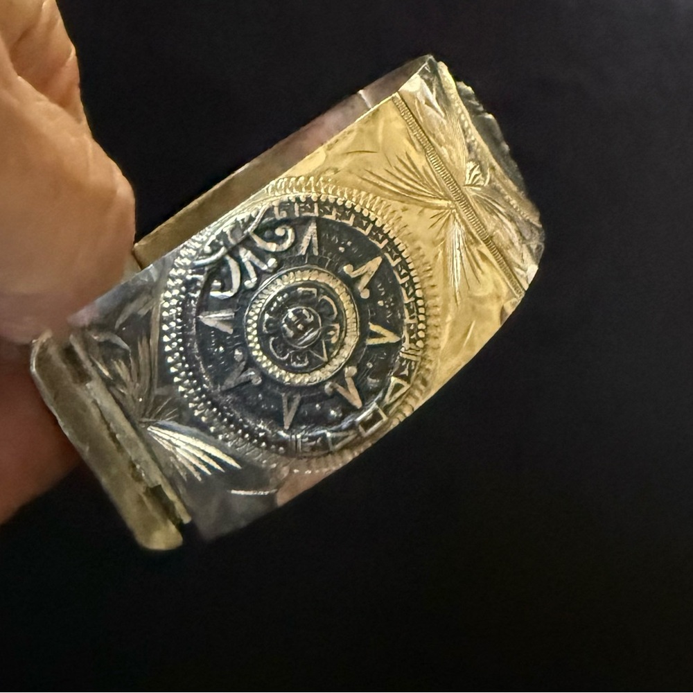 Sterling Silver Story Panel Bracelet - Picture 3 of 8